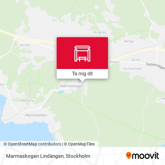 Marmaskogen Lindängen karta
