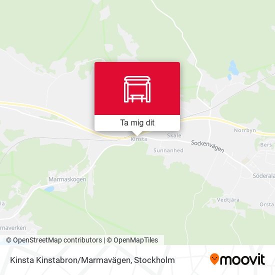 Kinsta Kinstabron/Marmavägen karta