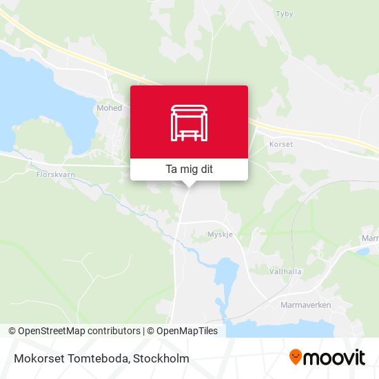 Mokorset Tomteboda karta