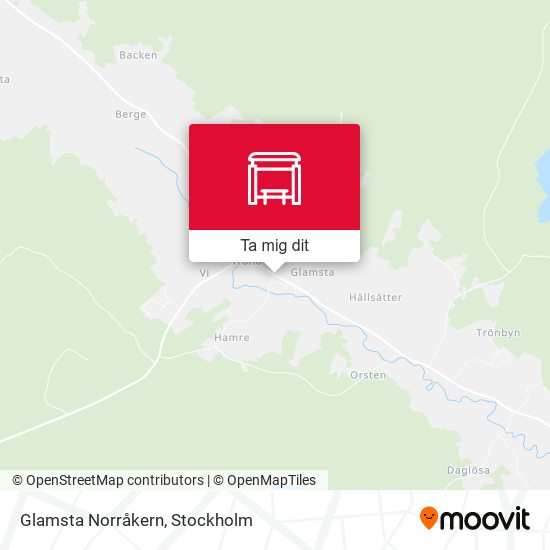 Glamsta Norråkern karta