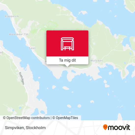 Simpviken karta
