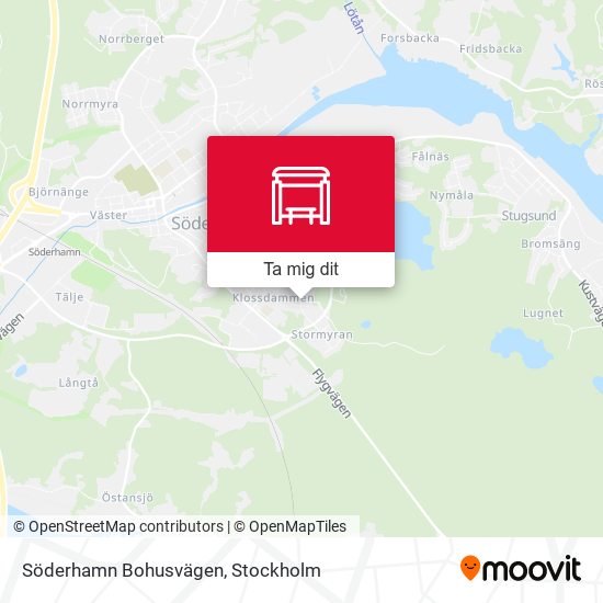 Söderhamn Bohusvägen karta