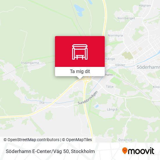 Söderhamn E-Center/Väg 50 karta