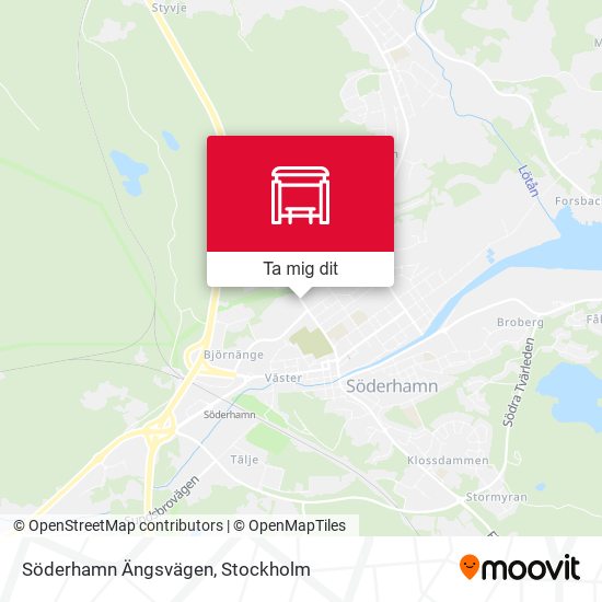 Söderhamn Ängsvägen karta