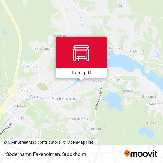 Söderhamn Faxeholmen karta