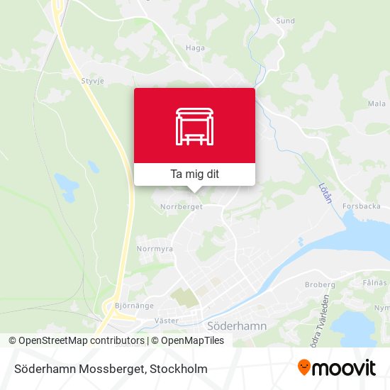 Söderhamn Mossberget karta
