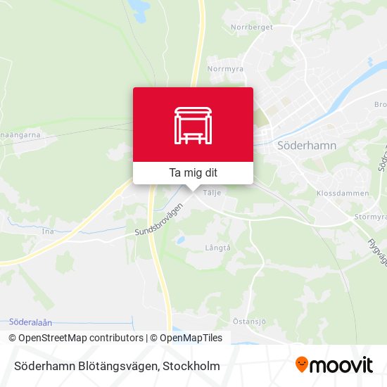 Söderhamn Blötängsvägen karta