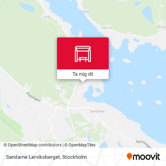 Sandarne Lerviksberget karta
