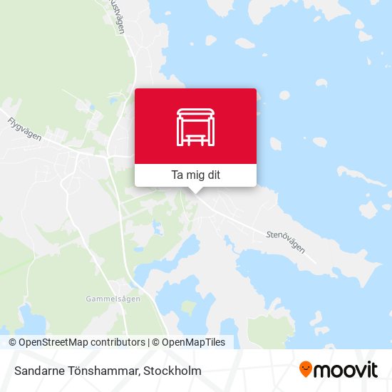 Sandarne Tönshammar karta