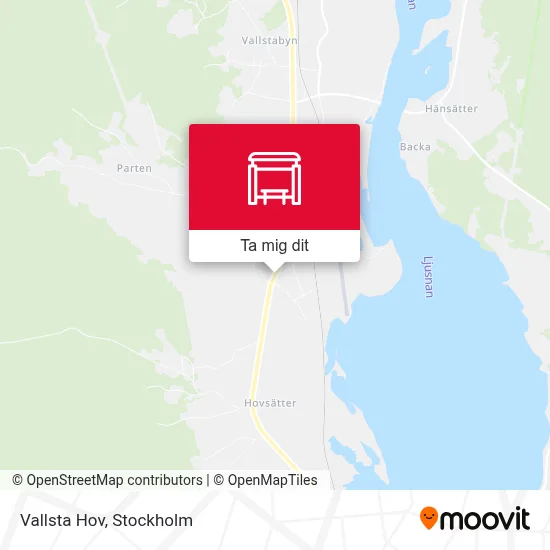 Vallsta Hov karta