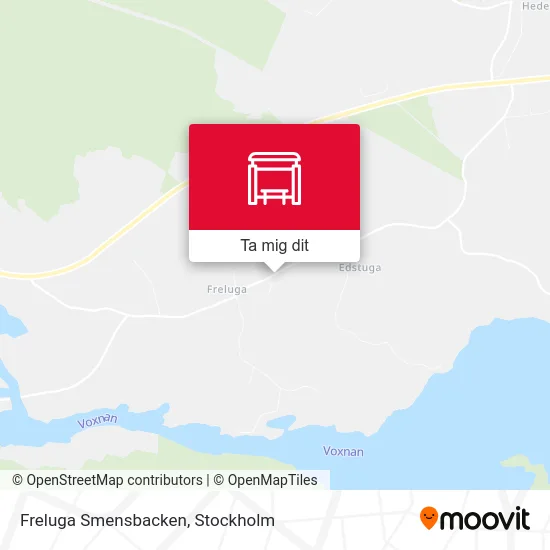 Freluga Smensbacken karta
