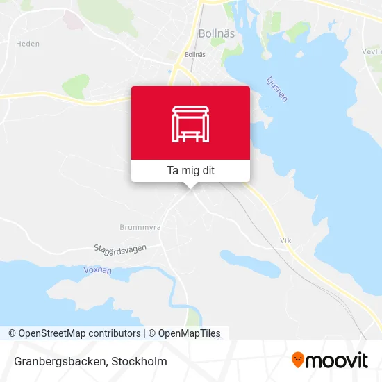 Granbergsbacken karta