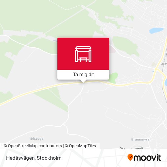 Hedåsvägen karta