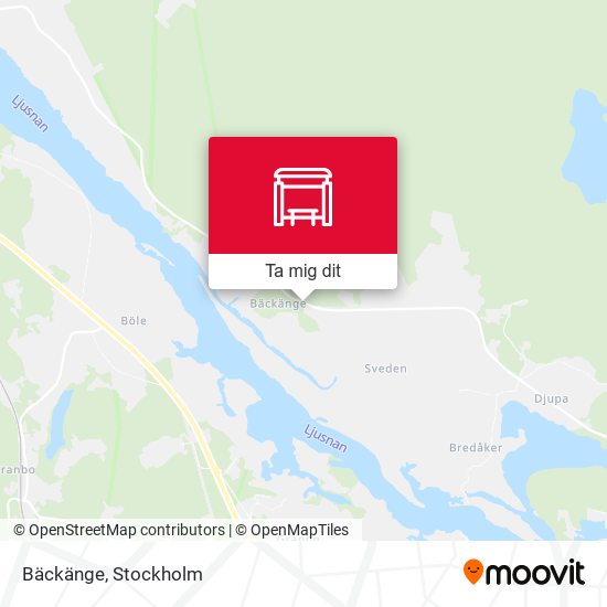 Bäckänge karta