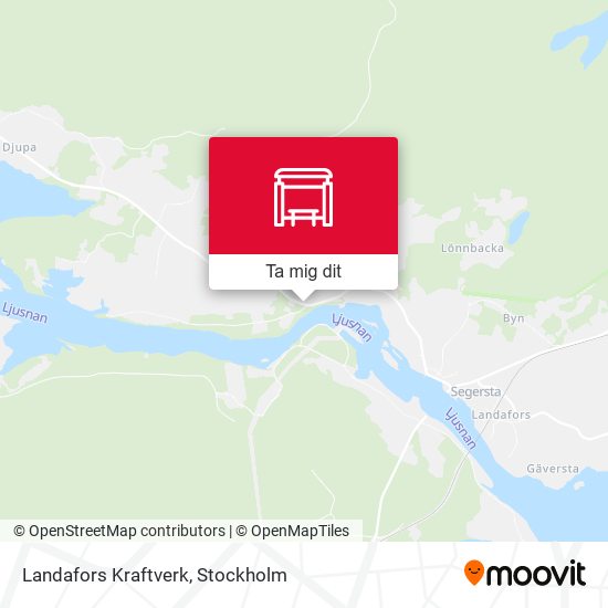 Landafors Kraftverk karta