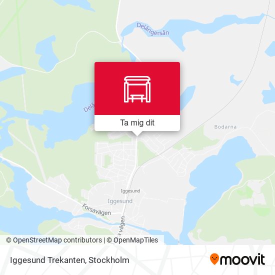 Iggesund Trekanten karta