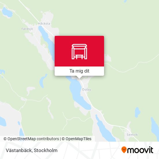 Västanbäck karta