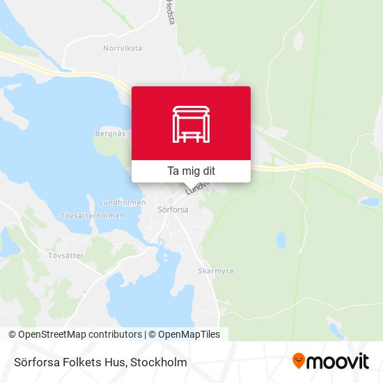 Sörforsa Folkets Hus karta