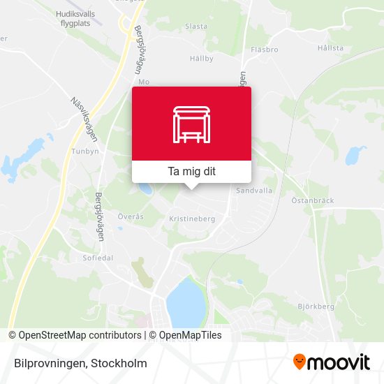 Bilprovningen karta
