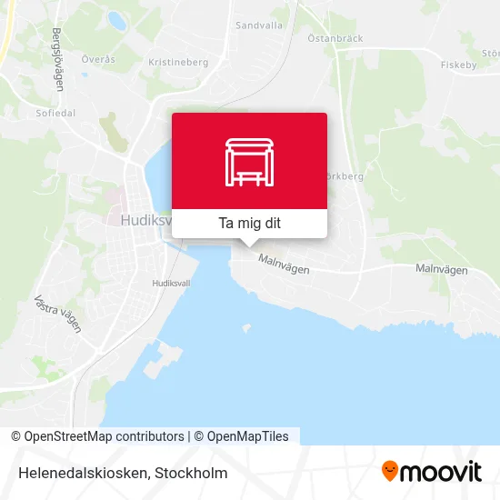 Helenedalskiosken karta