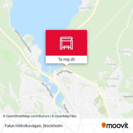 Falun Hökviksvägen karta