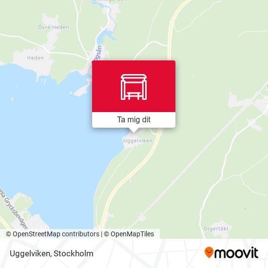 Uggelviken karta