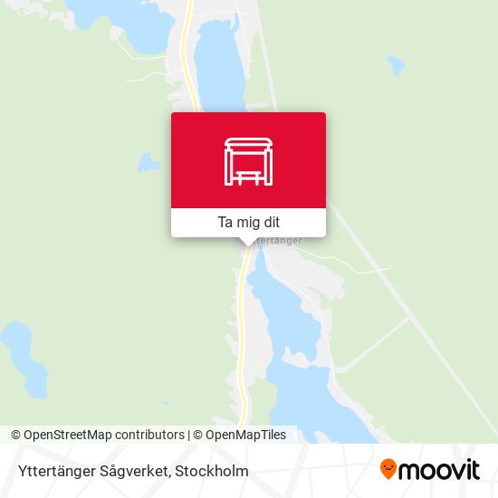 Yttertänger Sågverket karta