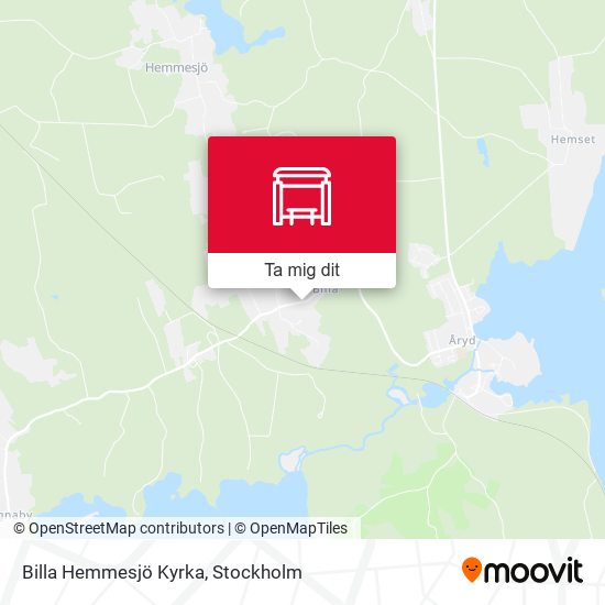 Billa Hemmesjö Kyrka karta