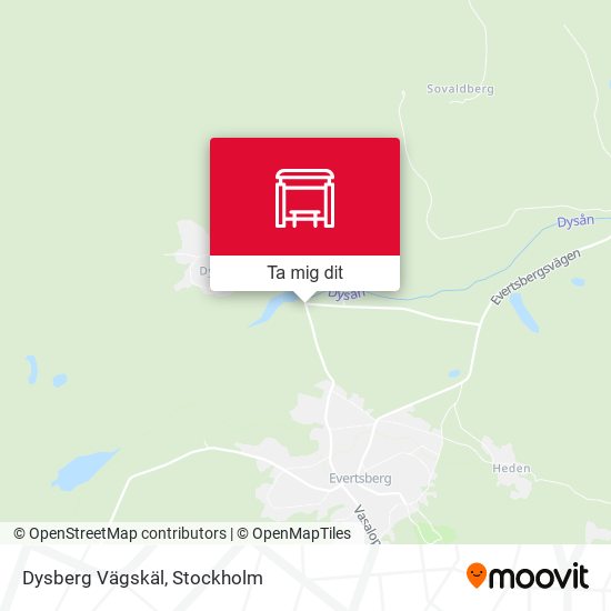 Dysberg Vägskäl karta