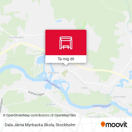 Dala-Järna Myrbacka Skola karta