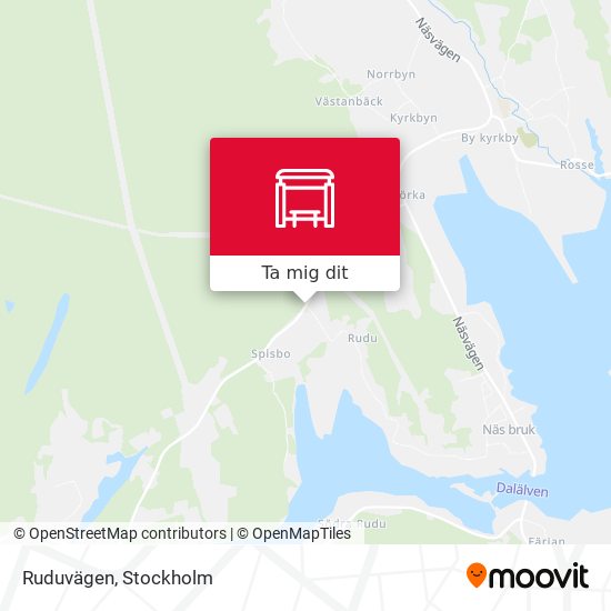 Ruduvägen karta