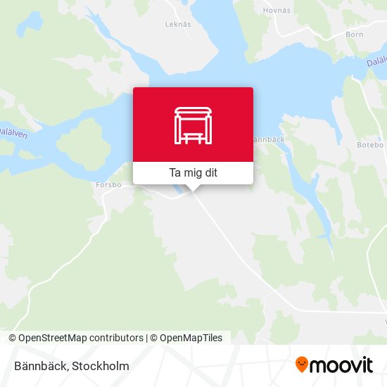 Bännbäck karta