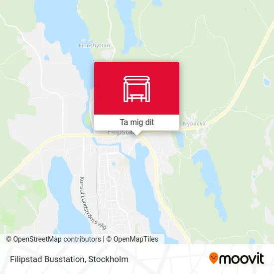 Filipstad Busstation karta