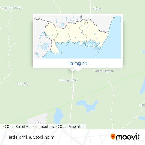 Fjärdsjömåla karta