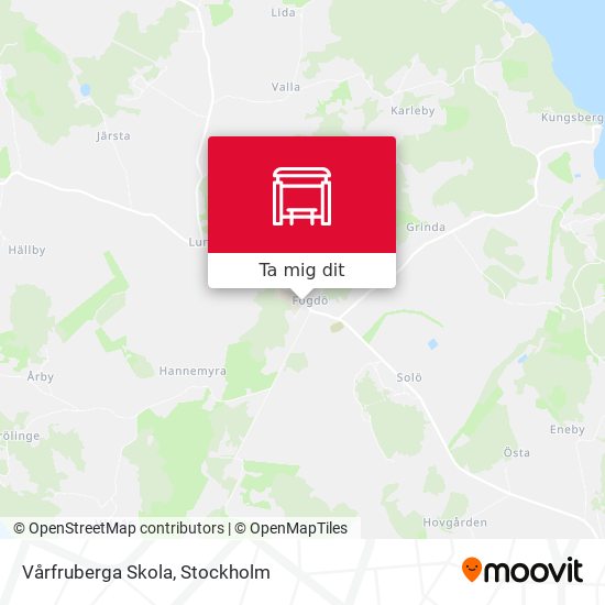 Vårfruberga Skola karta