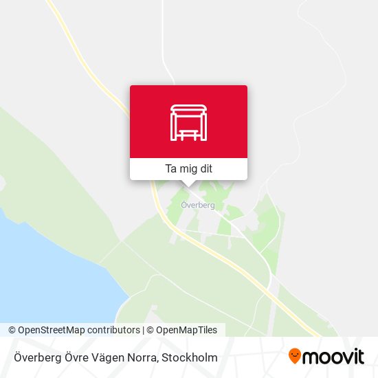 Överberg Övre Vägen Norra karta