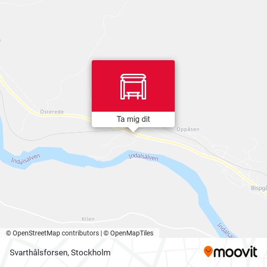 Svarthålsforsen karta