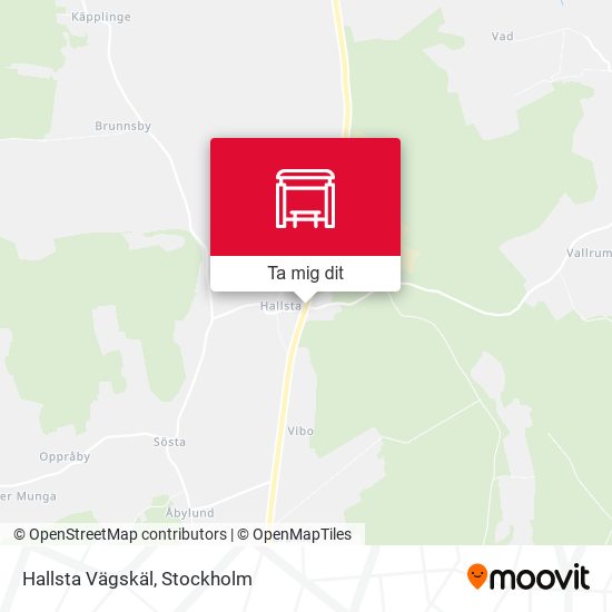 Hallsta Vägskäl karta