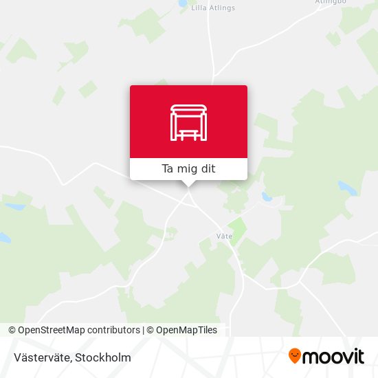 Västerväte karta