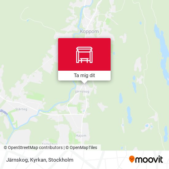 Järnskog, Kyrkan karta