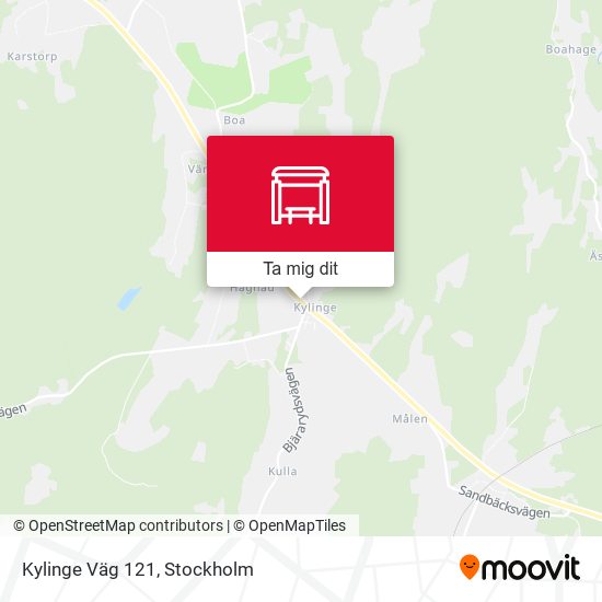 Kylinge Väg 121 karta