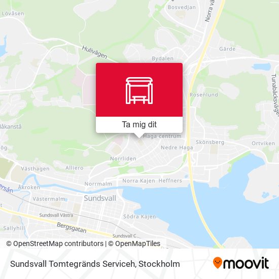 Sundsvall Tomtegränds Serviceh karta