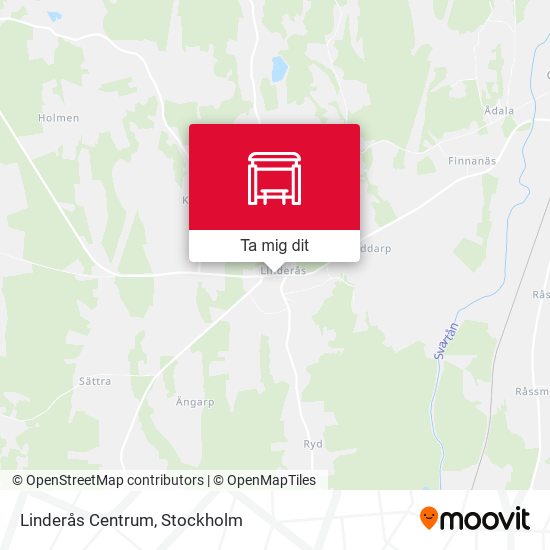 Linderås Centrum karta