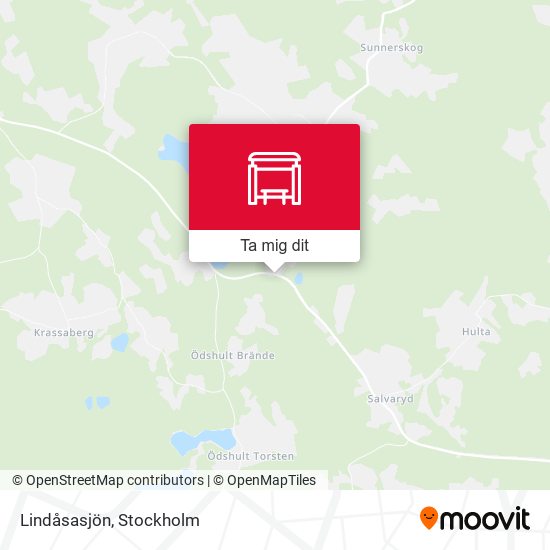 Lindåsasjön karta