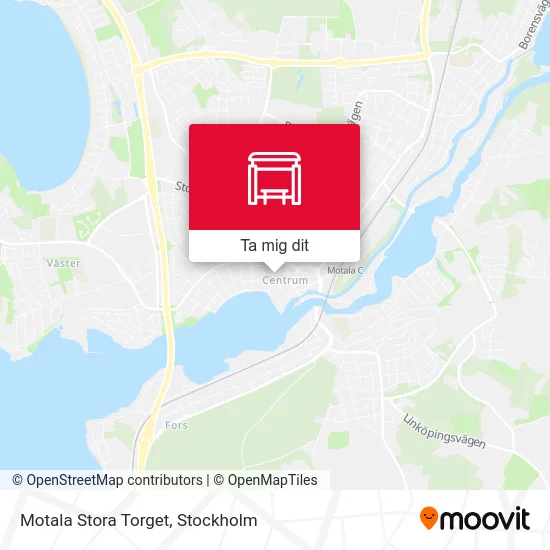Motala Stora Torget karta
