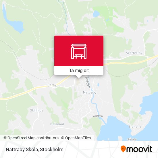 Nättraby Skola karta