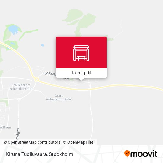 Kiruna Tuolluvaara karta
