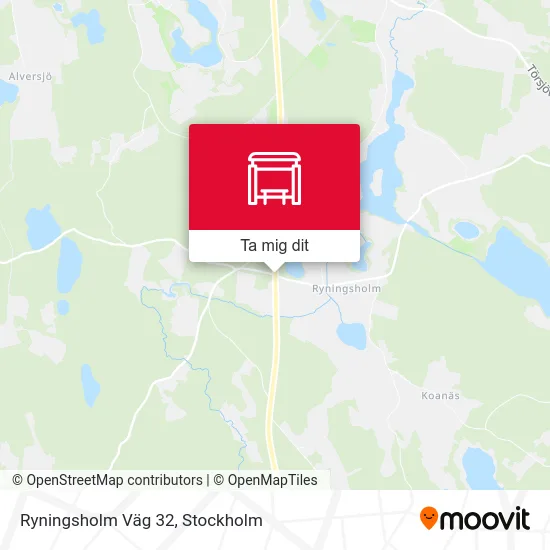Ryningsholm Väg 32 karta