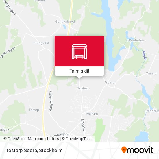 Tostarp Södra karta
