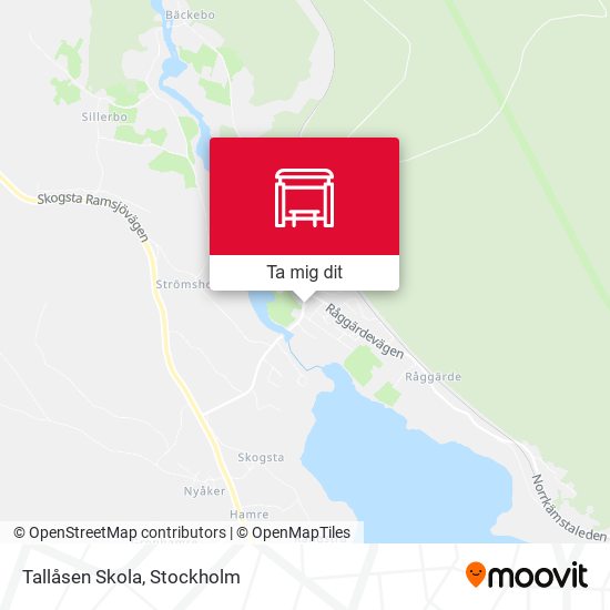 Tallåsen Skola karta